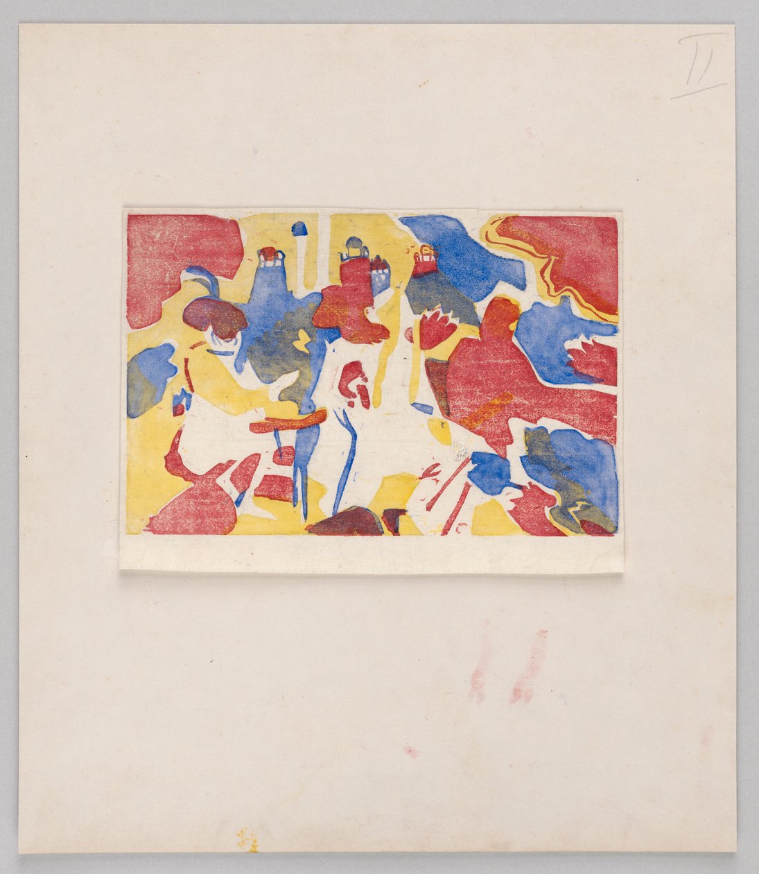 Holzschnitt zu dem Gemälde "Orientalisches" (Erster Zustand) av Wassily Kandinsky
