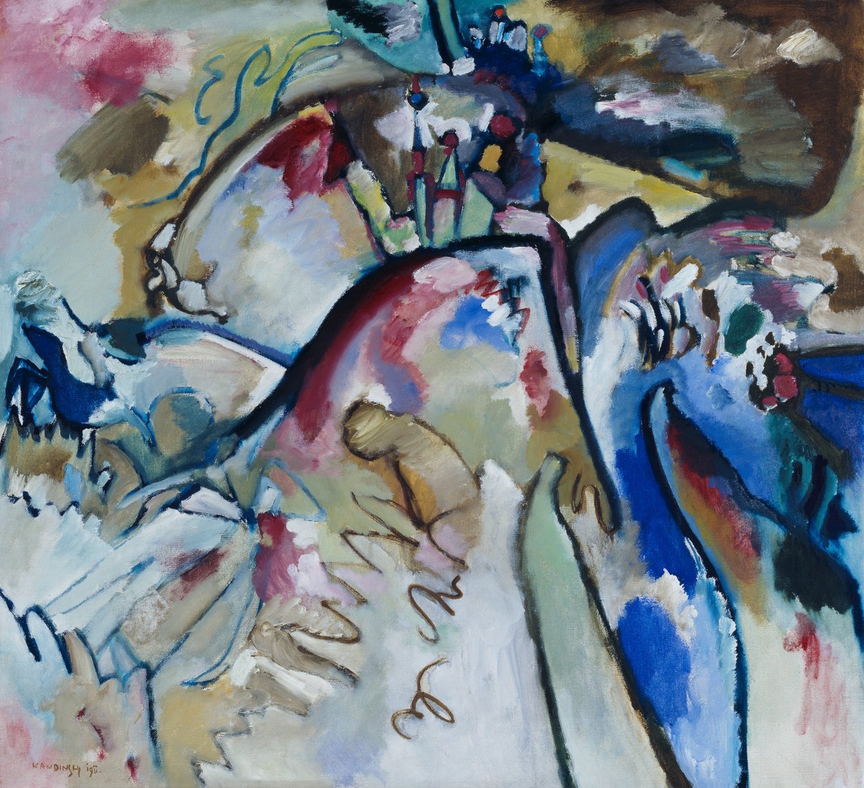 Improvisation 21a av Wassily Kandinsky