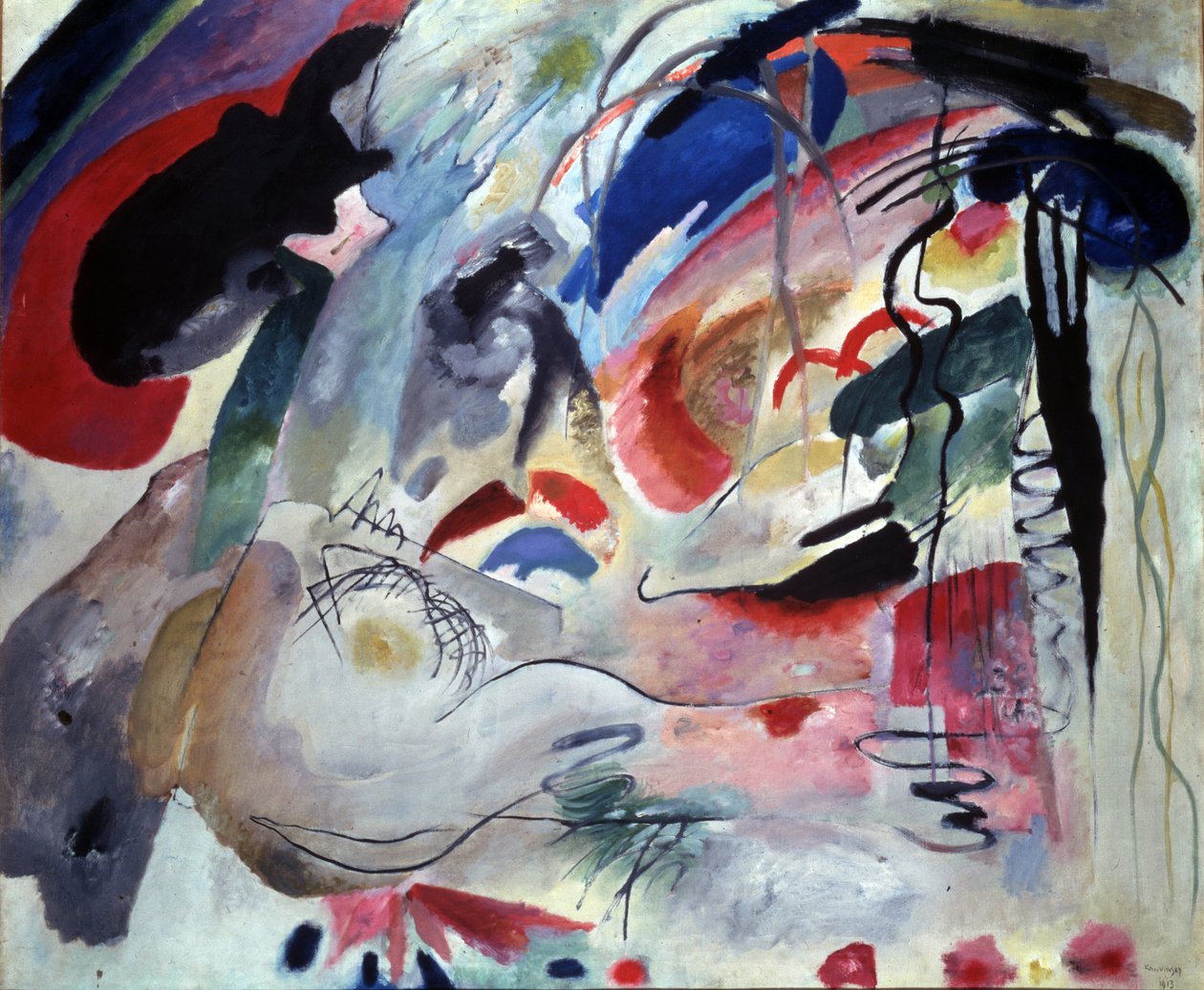 ""Improvisation 34"" av Painter Day Wassily Kandinsky (Au Wassily Kandinsky au Kandinskyz av Wassily Kandinsky