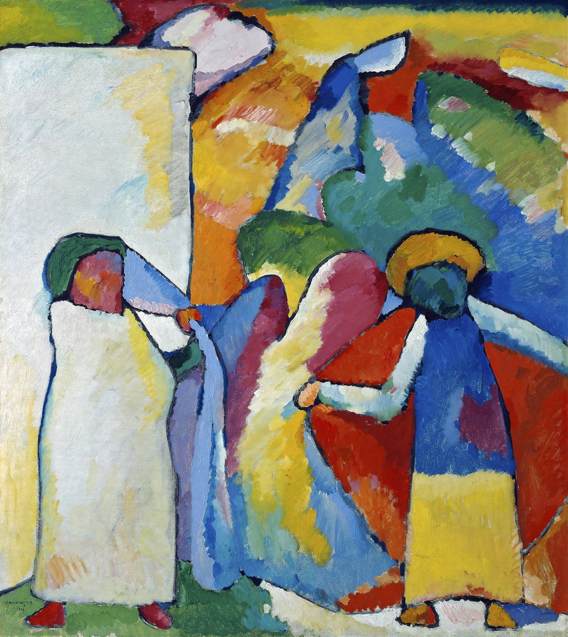 Improvisation 6 afrikansk, 1909. av Wassily Kandinsky