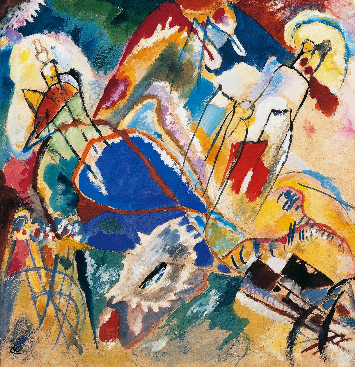 Improvisation nr 30 (kanoner) av Wassily Kandinsky