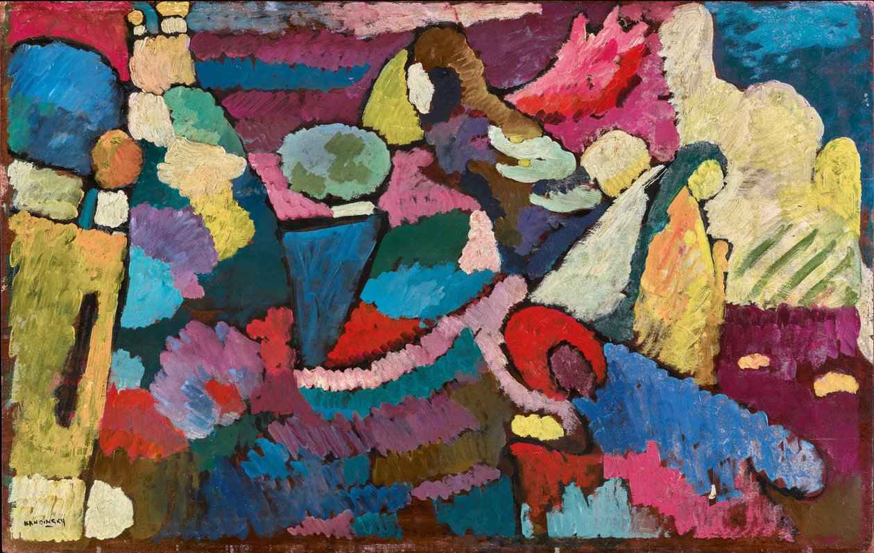 Improvisation på mahogny, 1910. av Wassily Kandinsky