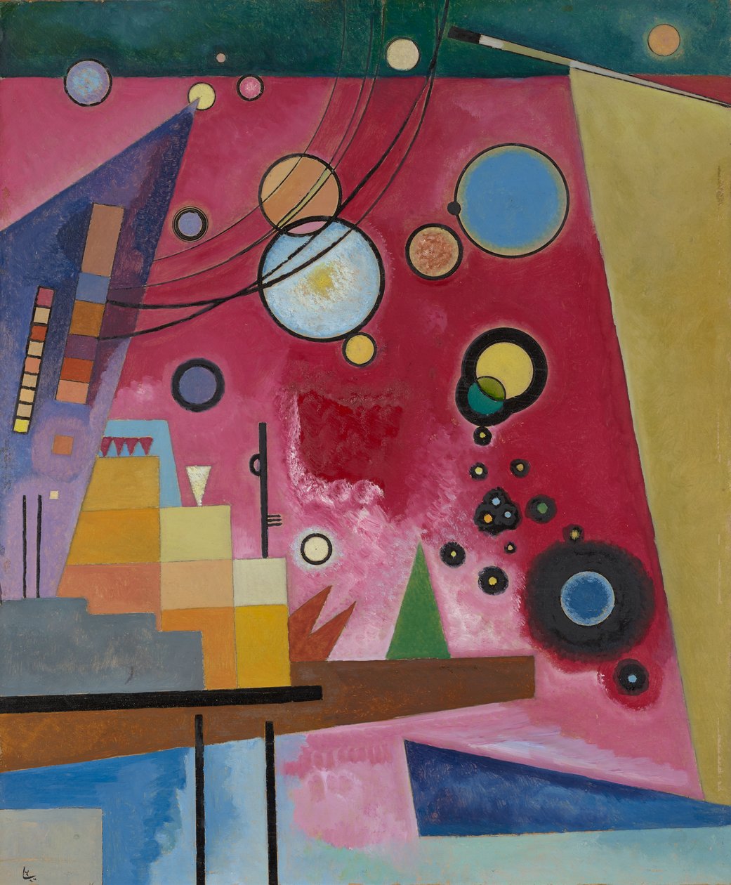 Kandinsky - Tungt rött, 1924 (juli) av Wassily Kandinsky