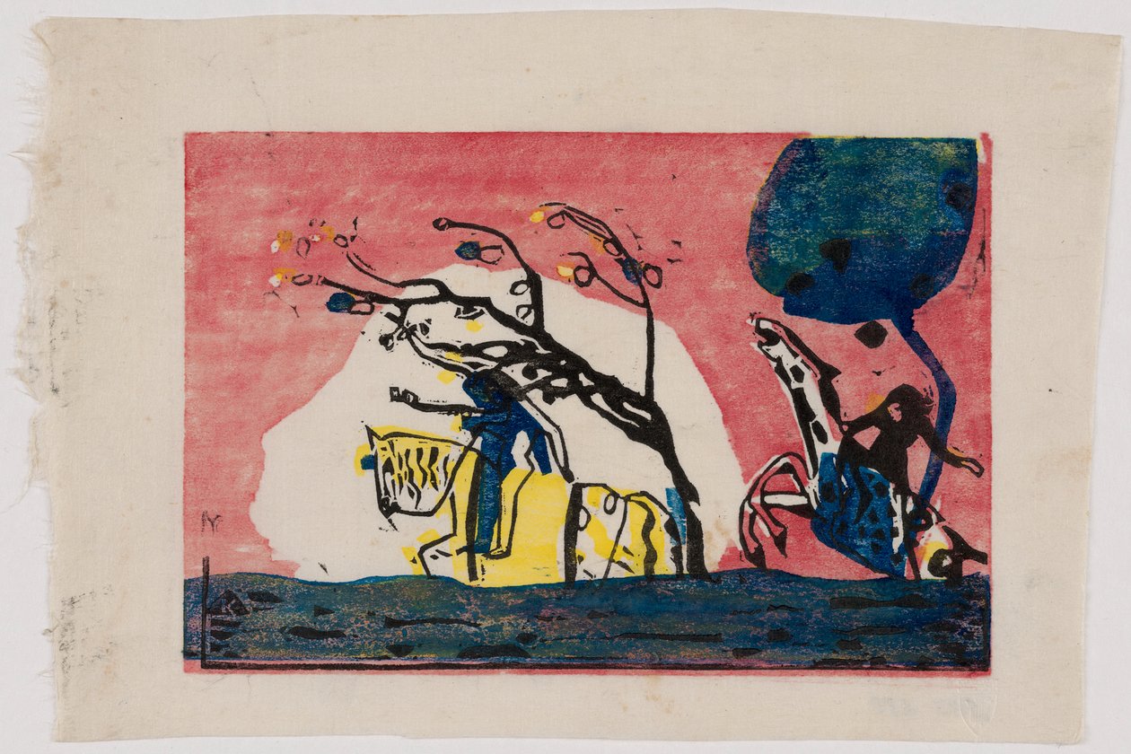 Klänge S.1 (Reiter und Reiterin) av Wassily Kandinsky