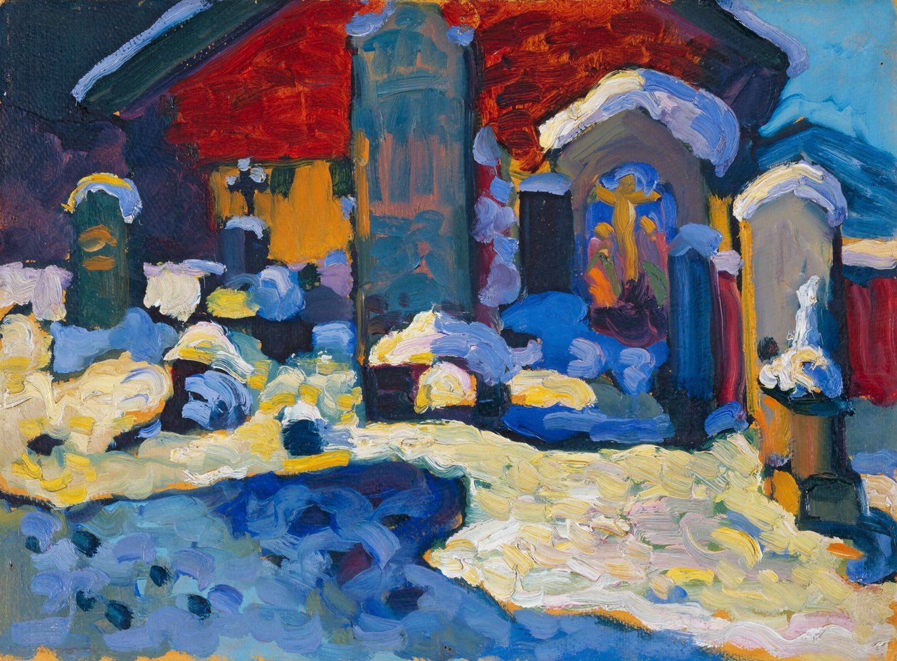 Kochel – Kyrkogården av Wassily Kandinsky