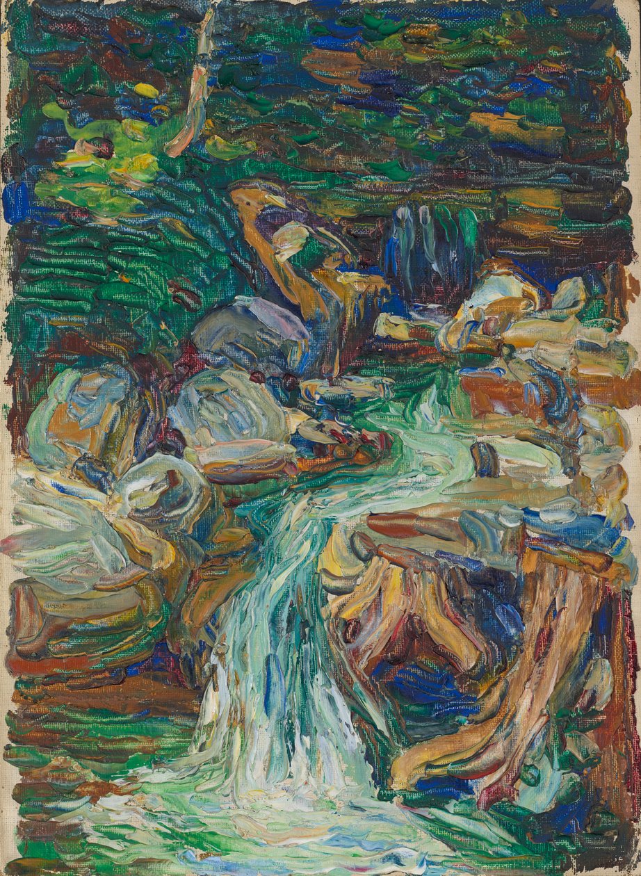 Kochel – Vattenfall II av Wassily Kandinsky