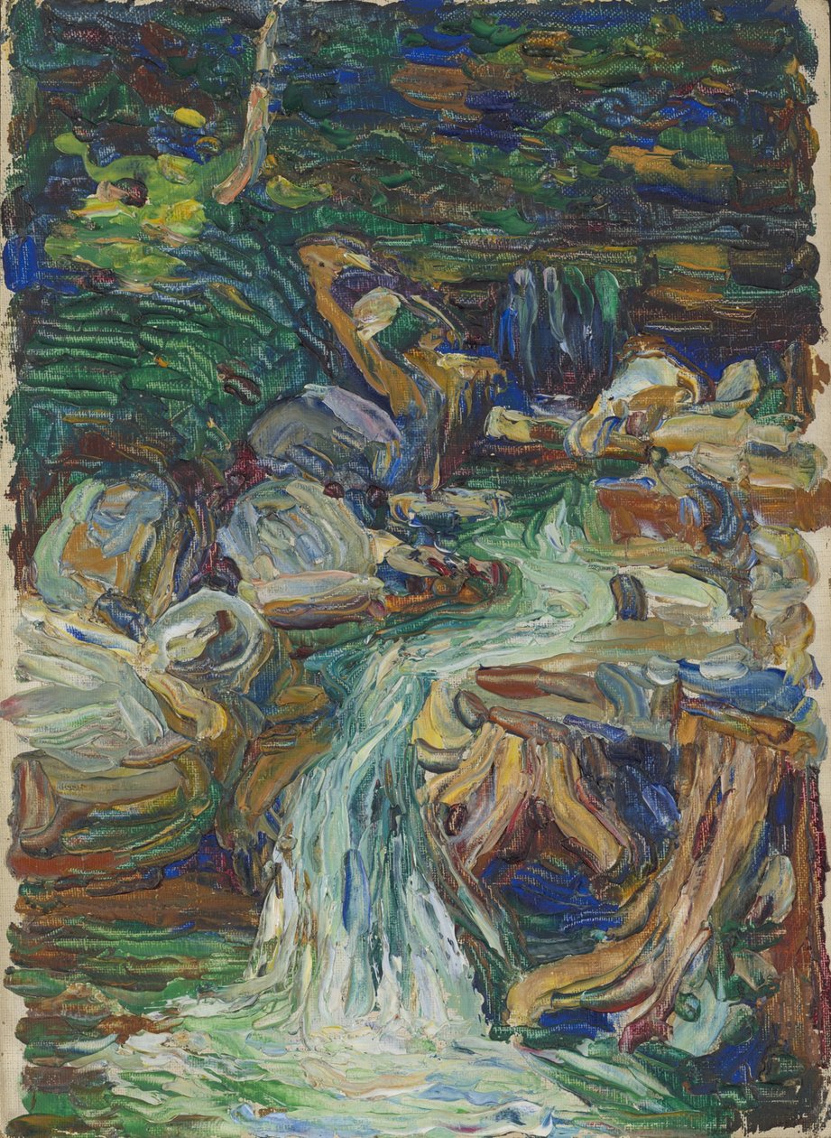 Kochel - Vattenfall II av Wassily Kandinsky