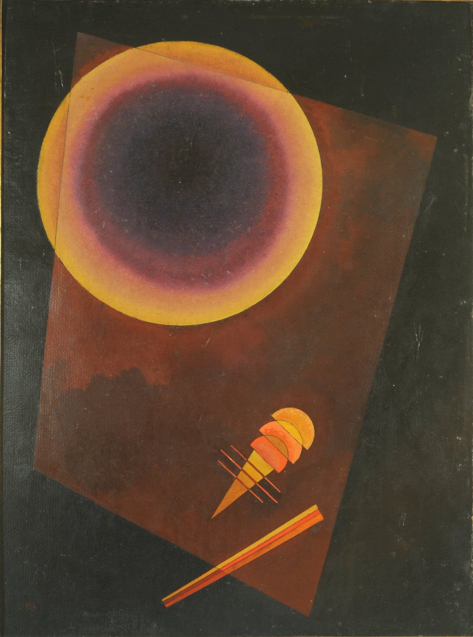 Kreis, Cirkel med brun av Wassily Kandinsky