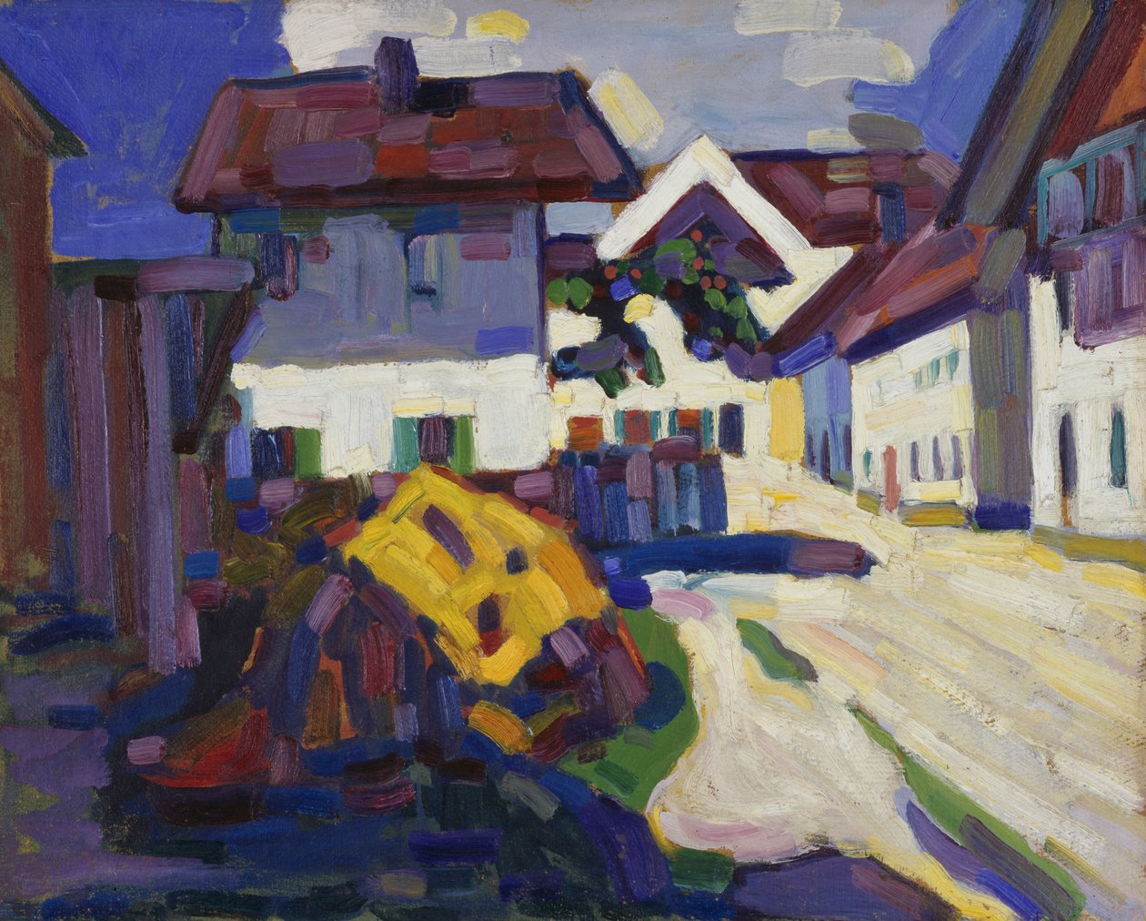 Murnau - Husgrupp av Wassily Kandinsky