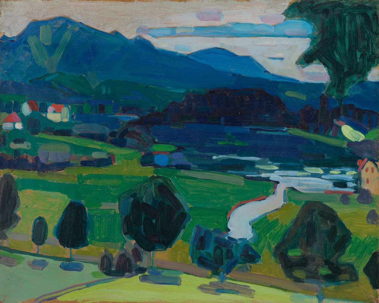 Murnau - utsikt över Staffelsee av Wassily Kandinsky