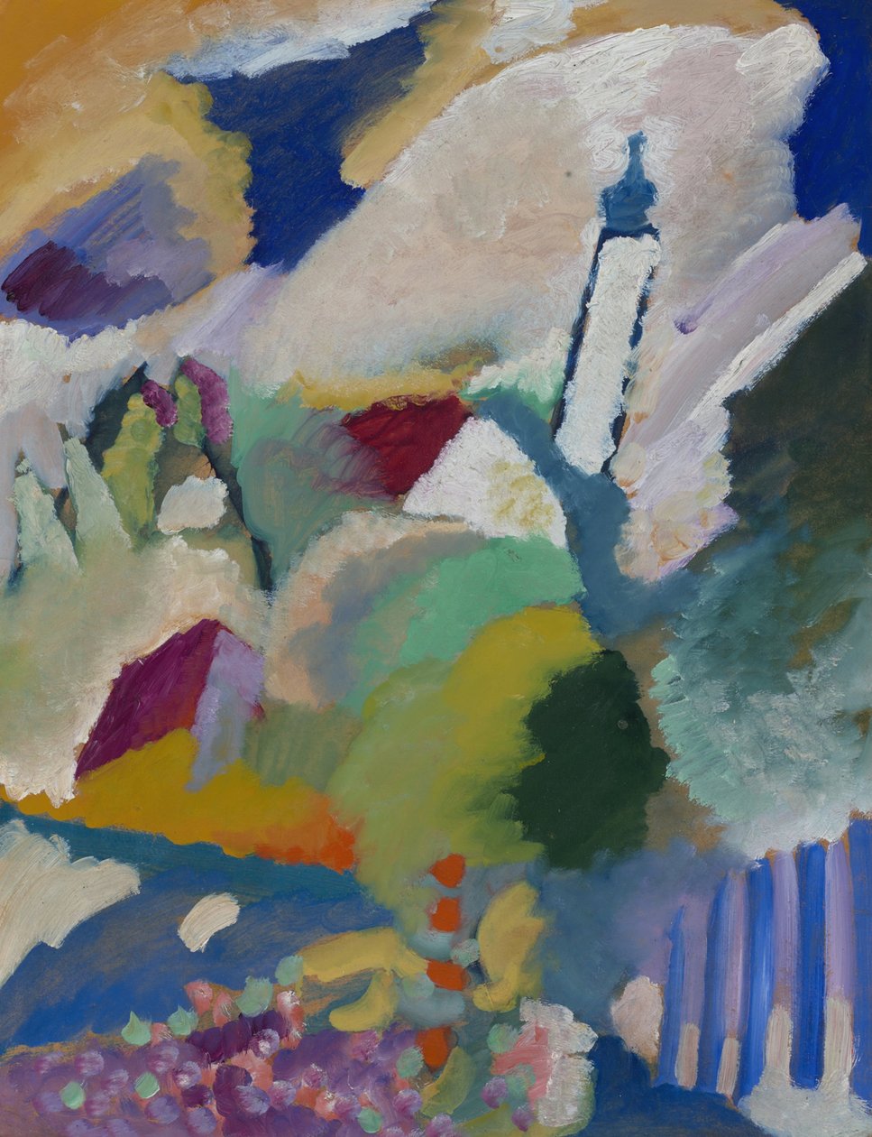 Murnau med kyrka I av Wassily Kandinsky