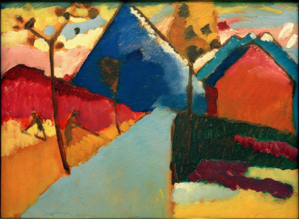 Naturstudie från Murnau I av Wassily Kandinsky