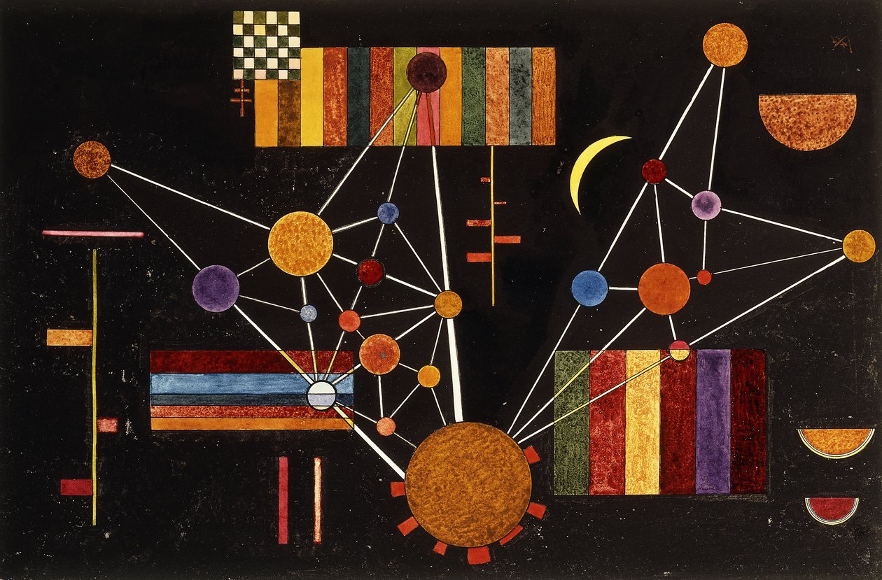 Nätverk sett från ovan, nr 231; Fläta från ovan, nr. 231 av Wassily Kandinsky