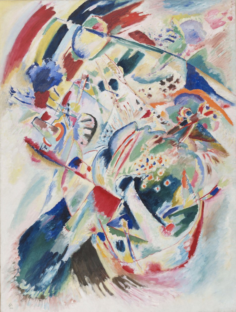 ""Panel för Edwin R Campbell N 4"" Målning av Vassily Kandinsky av Wassily Kandinsky