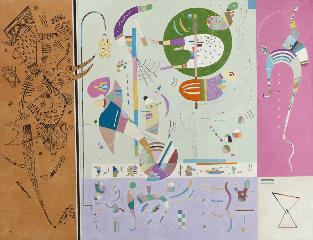Olika delar av Wassily Kandinsky