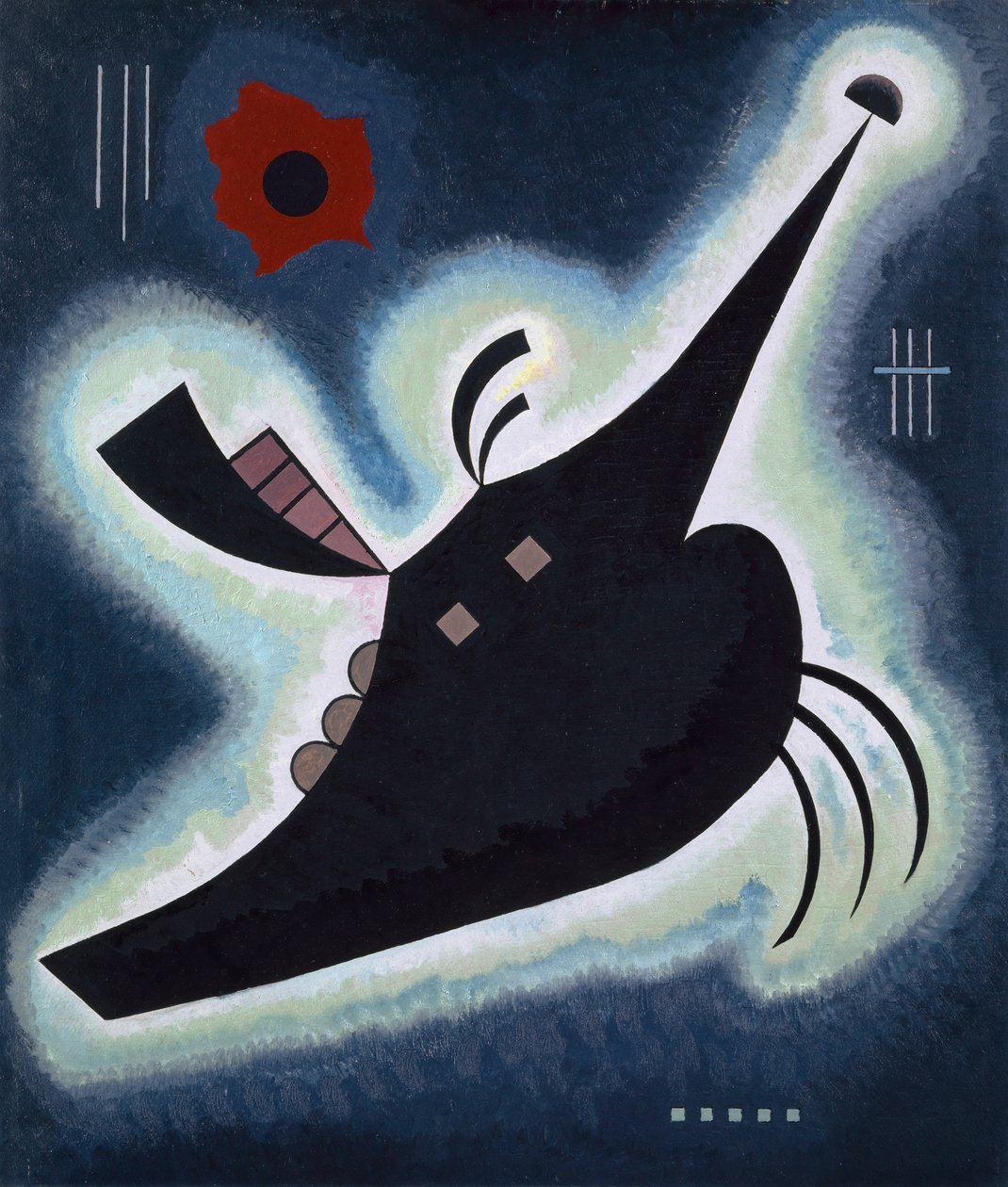 Pointed Black, 1931. av Wassily Kandinsky