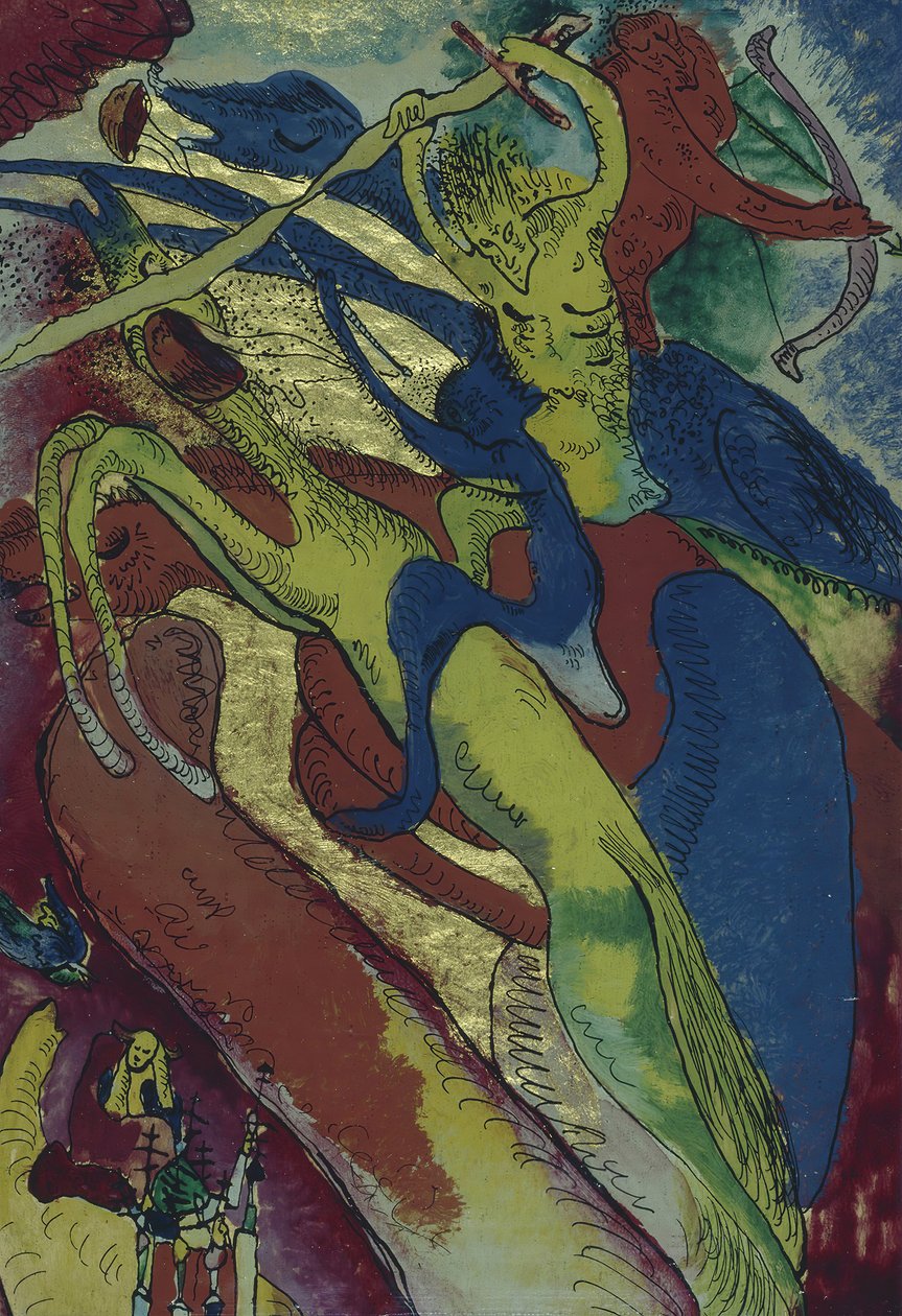 Ryttare av Apokalypsen I, 1911. av Wassily Kandinsky