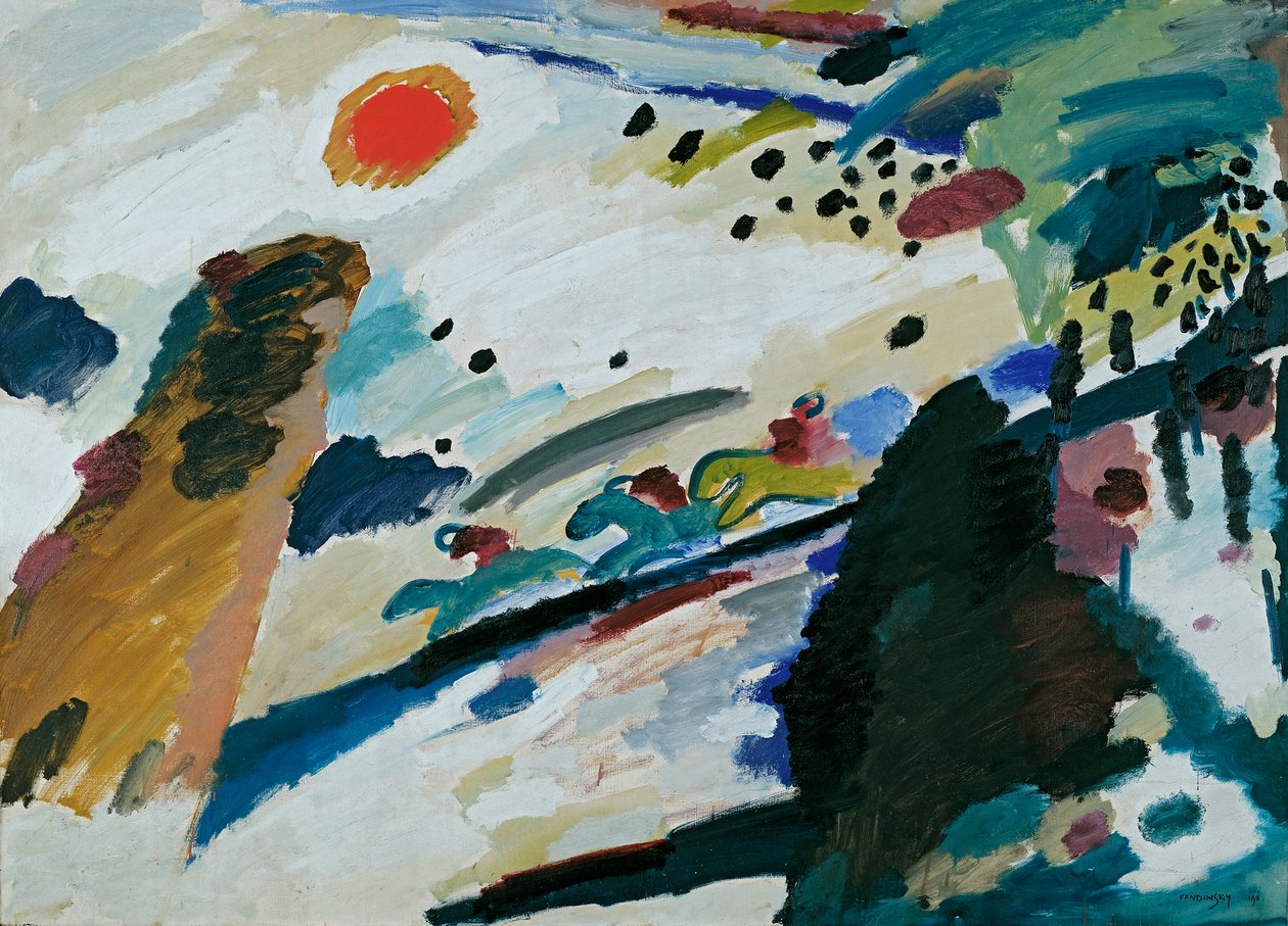 Romantiskt landskap av Wassily Kandinsky