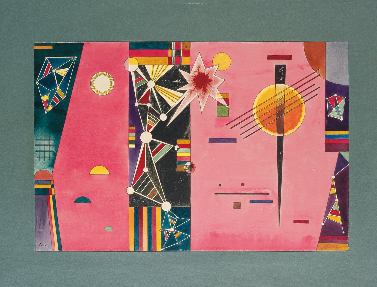 Rosröd; Röt rosa av Wassily Kandinsky
