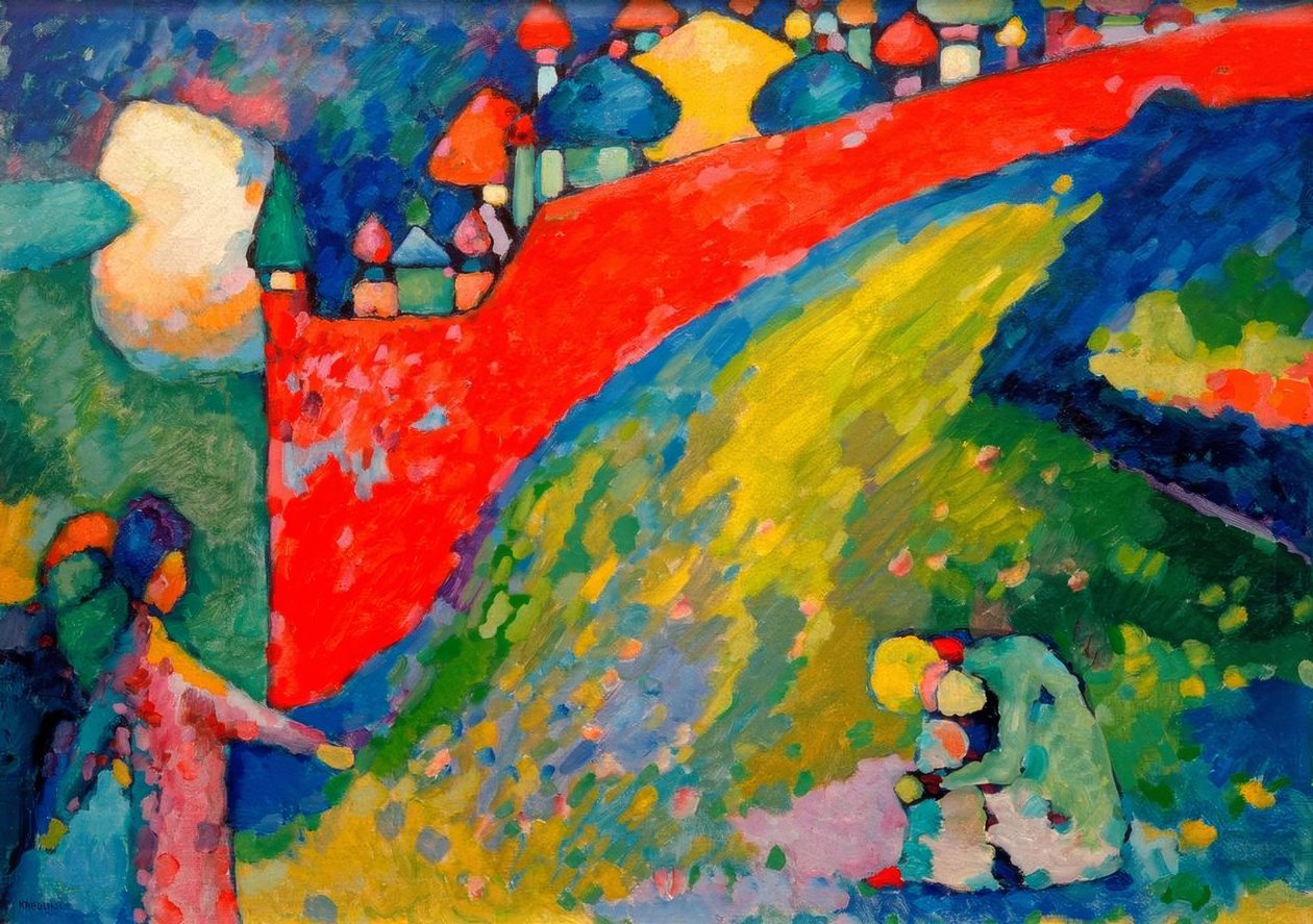 Röd vägg (kupoler) av Wassily Kandinsky