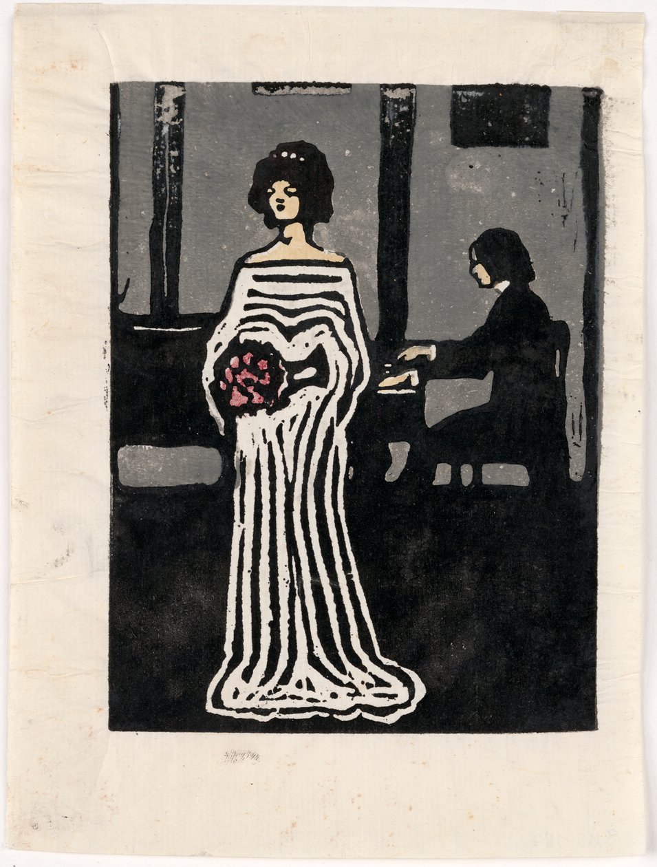 Sångerska (andra tillståndet) av Wassily Kandinsky
