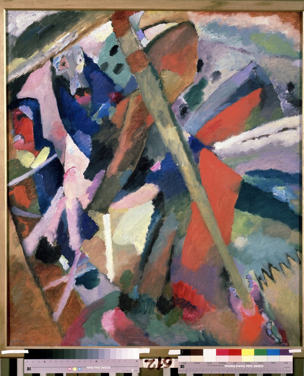 ""Saint George"" Målning av Vassily Kandinsky (eller Wassily Kandinsky eller Kandinskyj av Wassily Kandinsky