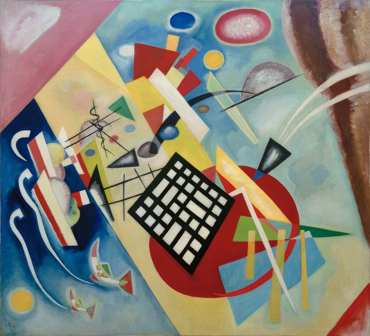 Svart rutnät av Wassily Kandinsky