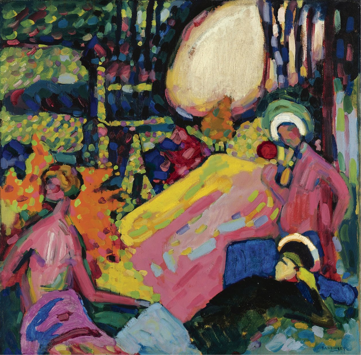 ""White Sound"" Målning av Vassily Kandinsky (eller Wassily Kandinsky eller Kandinskyj av Wassily Kandinsky