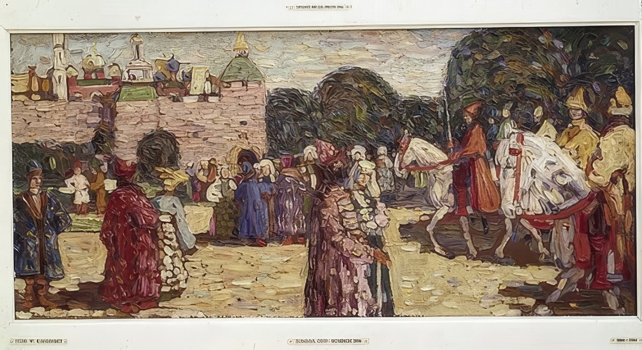 Söndag (Gamla Ryssland). 1904 av Wassily Kandinsky