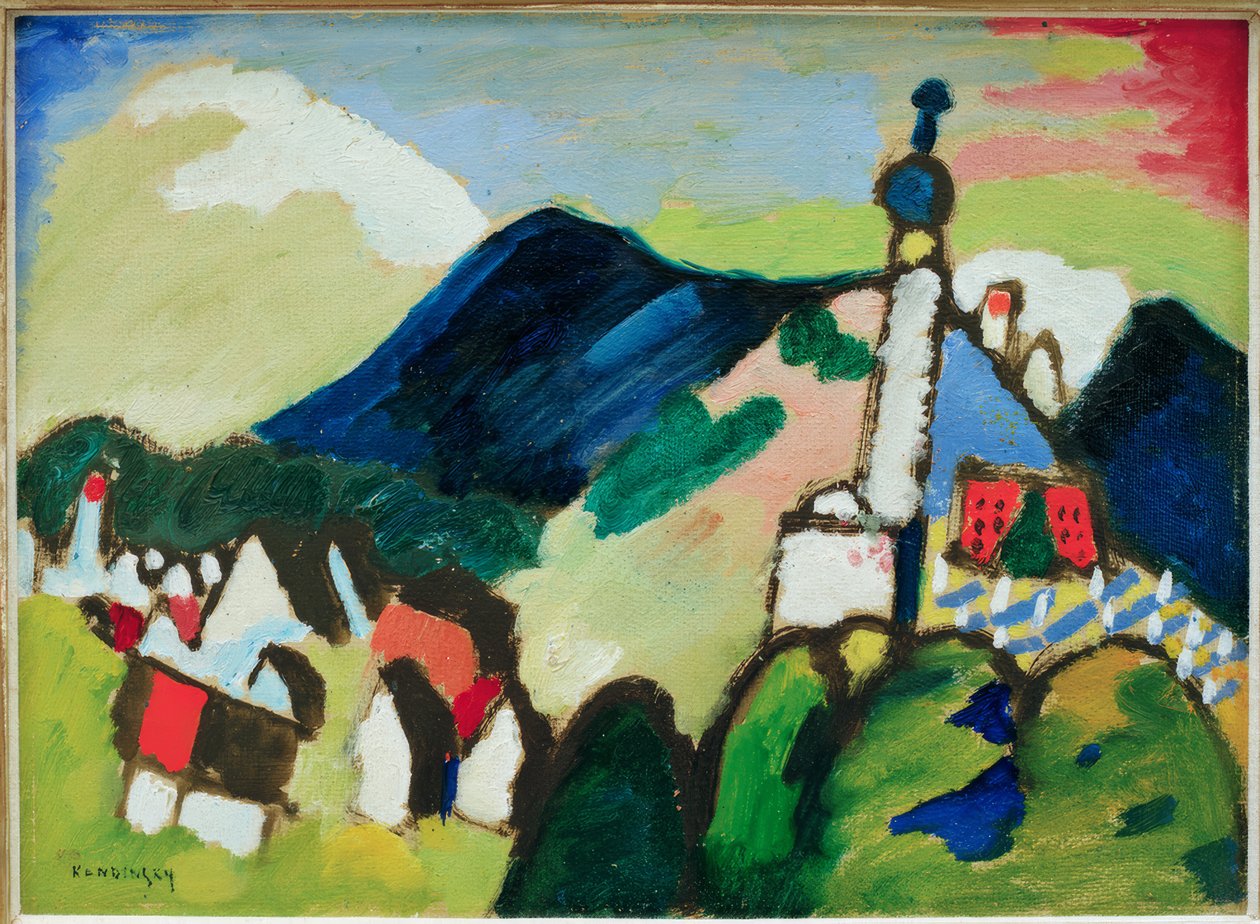 Studera för Murnau med Church II av Wassily Kandinsky