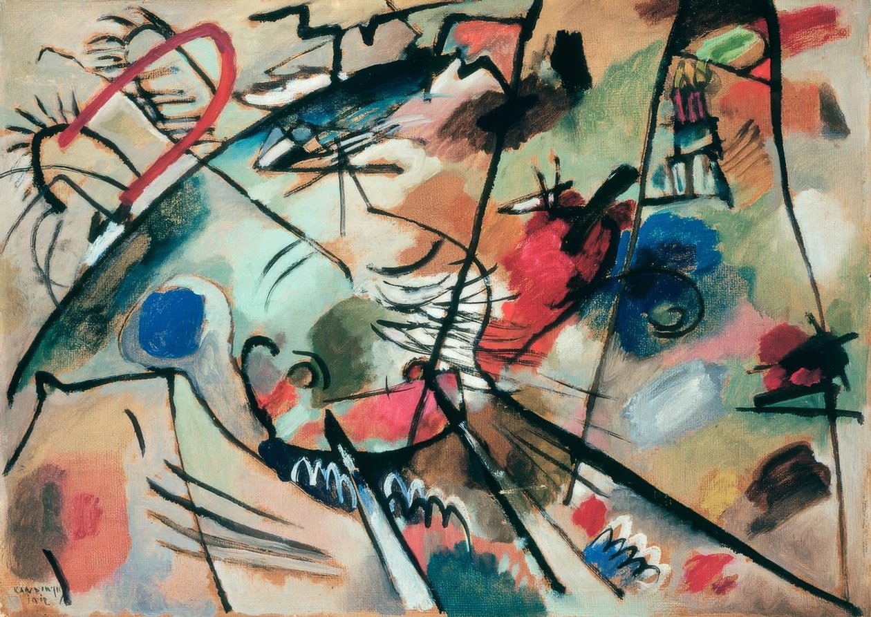 Studie om improvisation 24 av Wassily Kandinsky