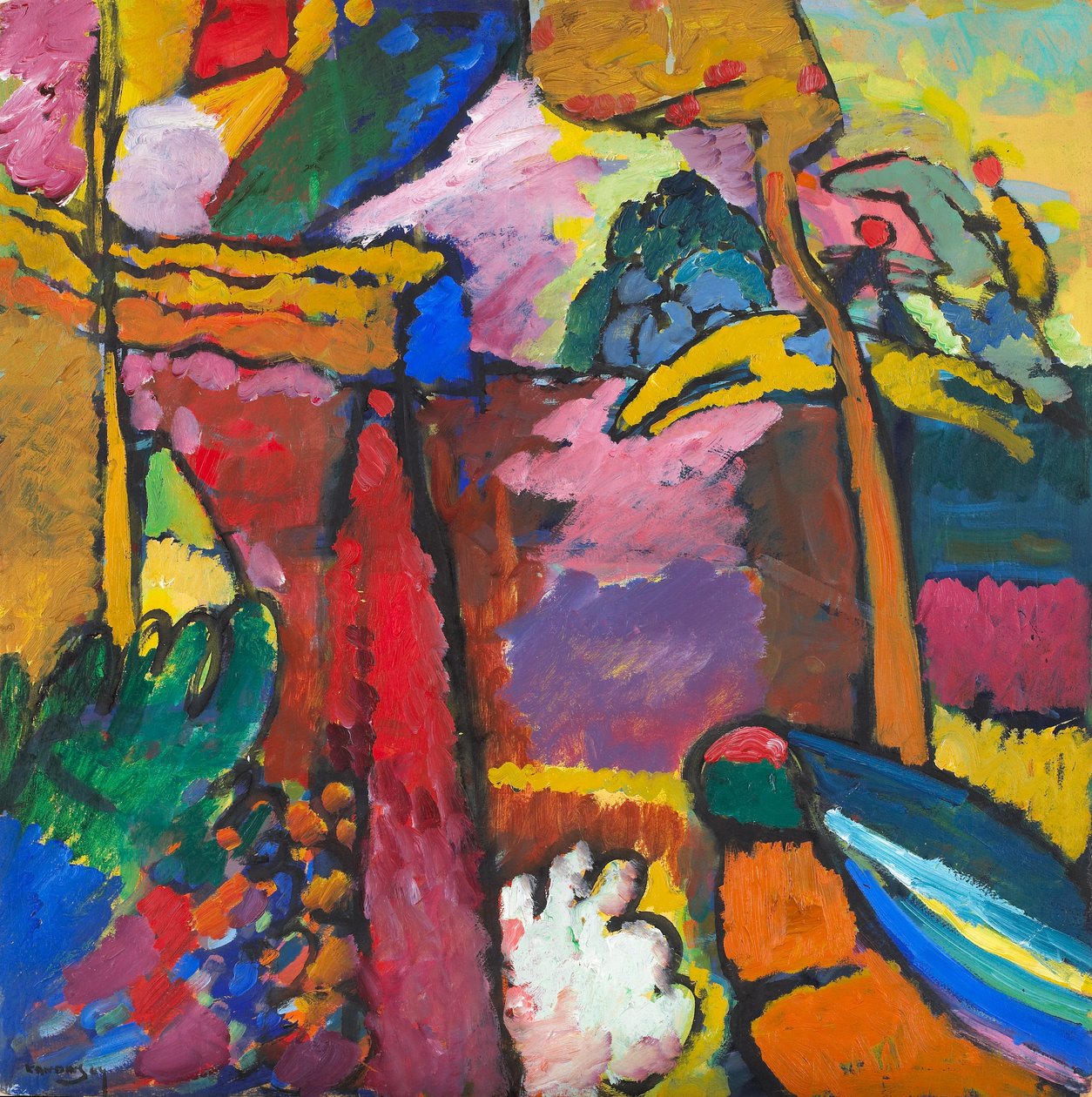 Studie för improvisation V av Wassily Kandinsky