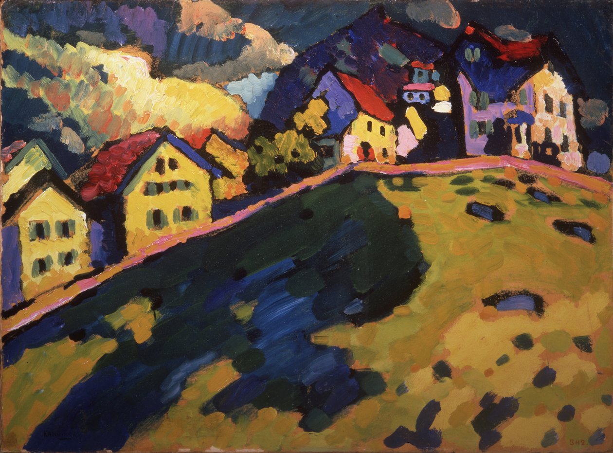 Sommarlandskap, 1909 av Wassily Kandinsky