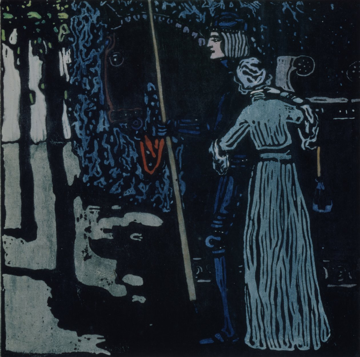 Farväl, 1907 av Wassily Kandinsky
