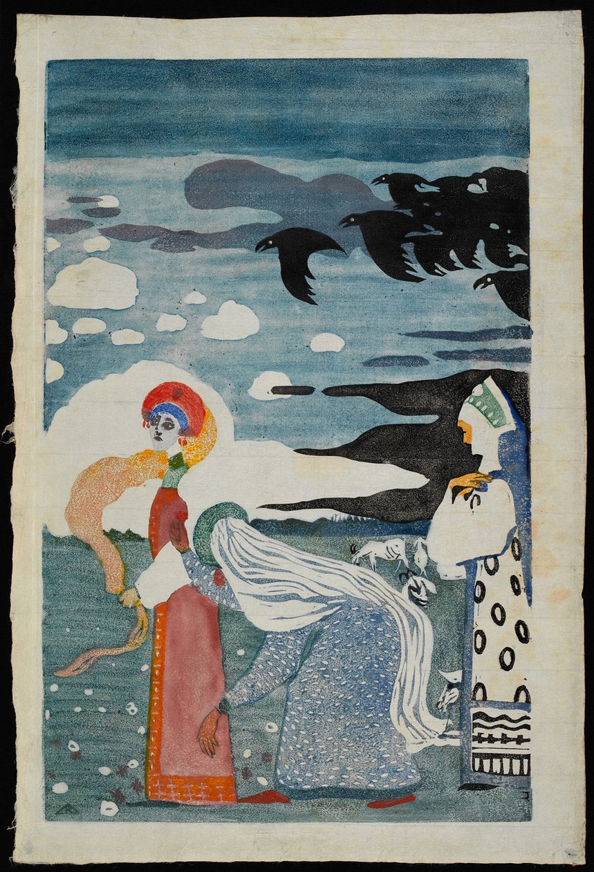 Korparna, 1907. av Wassily Kandinsky