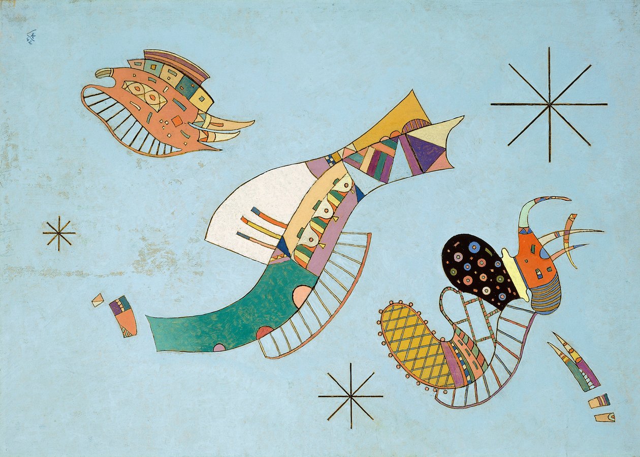 Tre stjärnor av Wassily Kandinsky