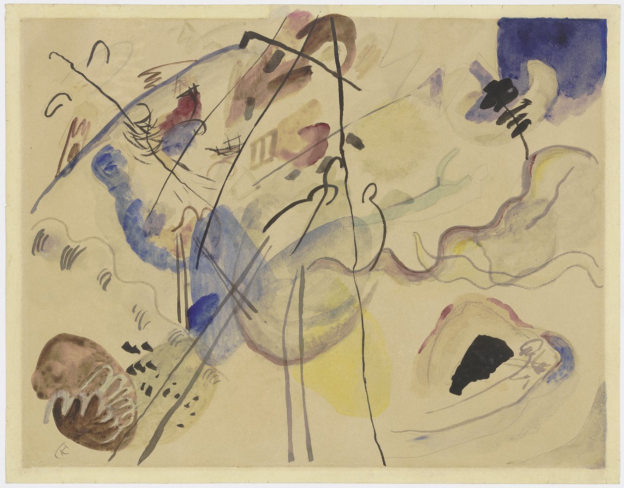 Utan titel (Improvisation) av Wassily Kandinsky