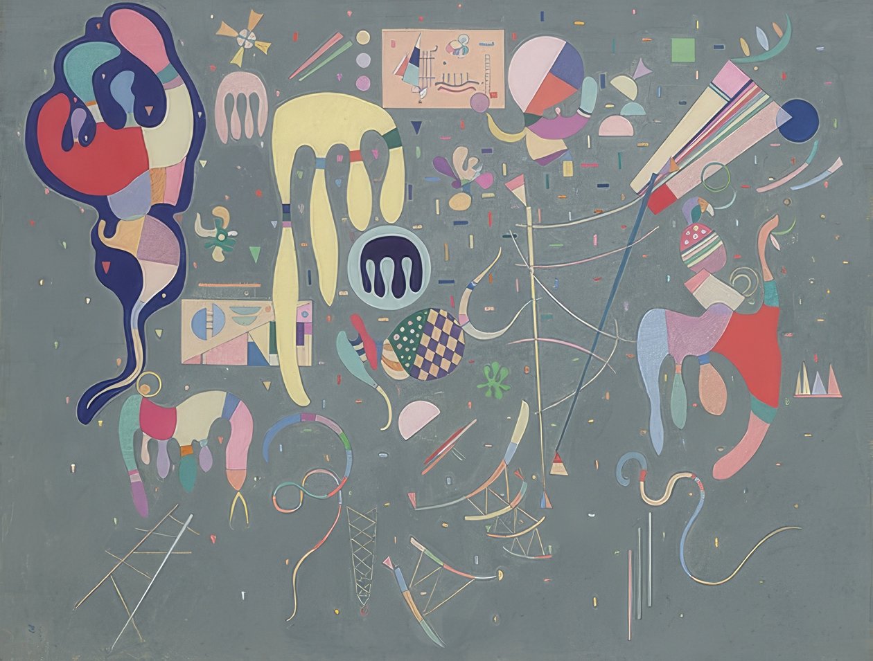Olika åtgärder (Actions variées). 1941 av Wassily Kandinsky