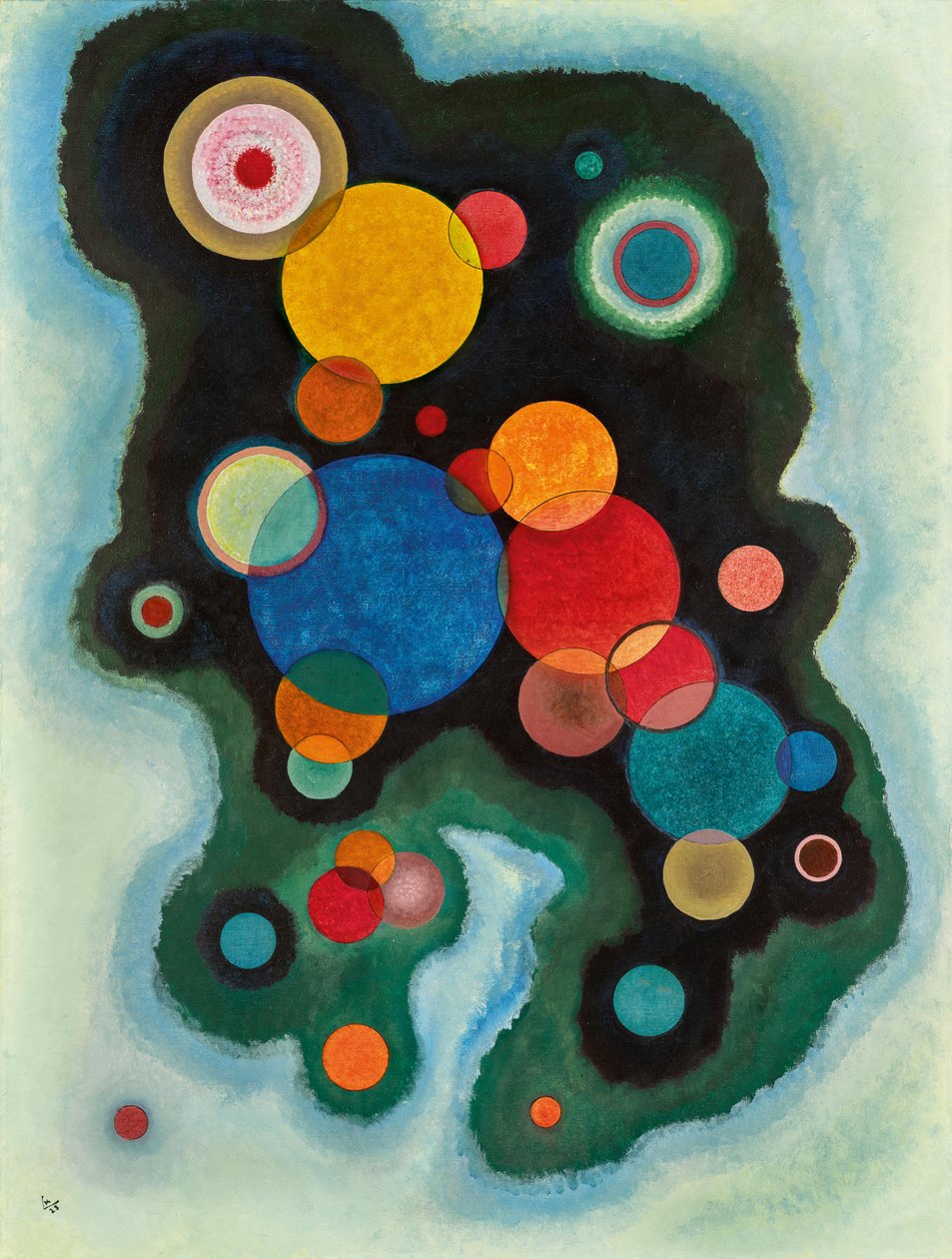 Fördjupad impuls, 1928. av Wassily Kandinsky