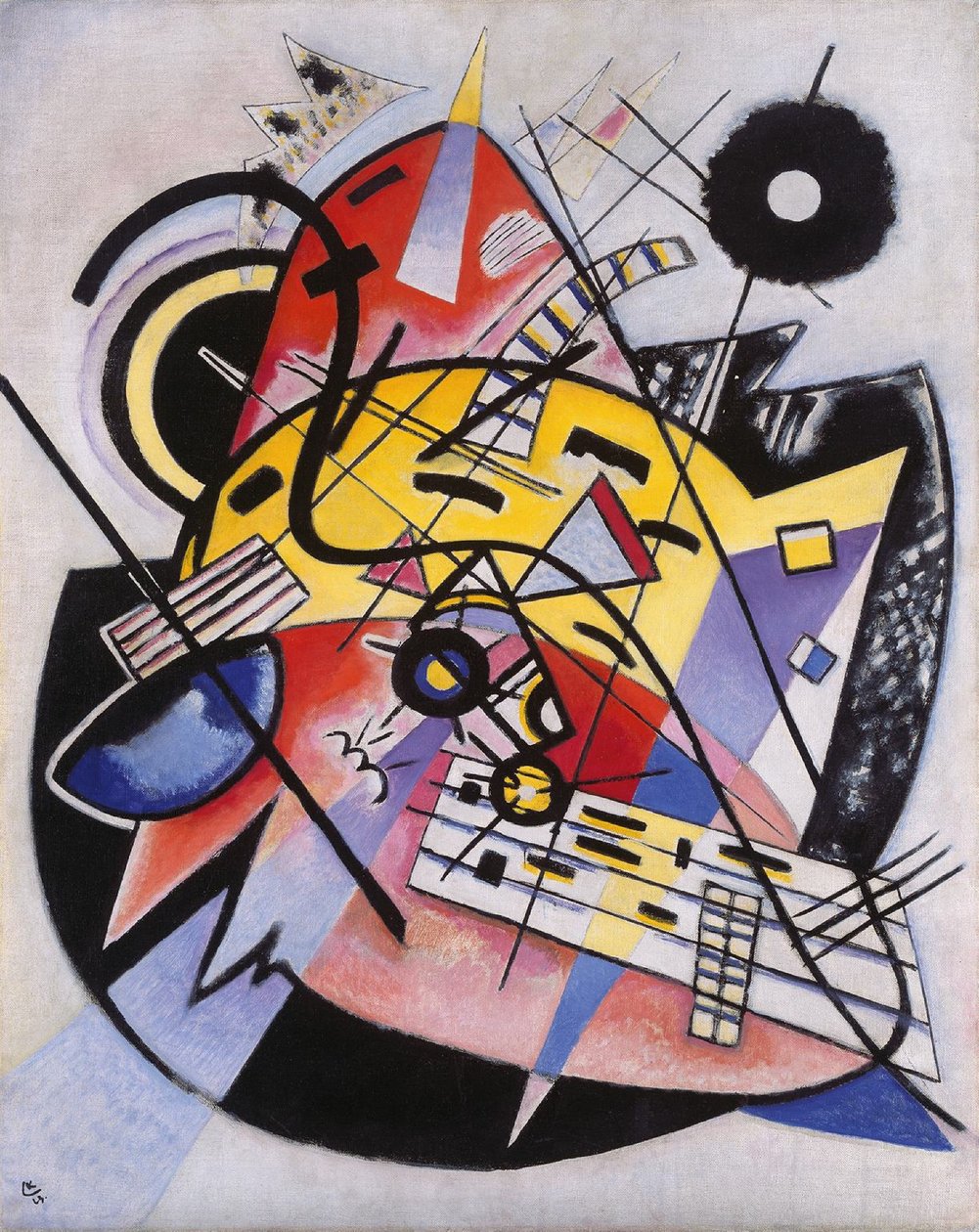Vit punkt (sammansättning 248) av Wassily Kandinsky