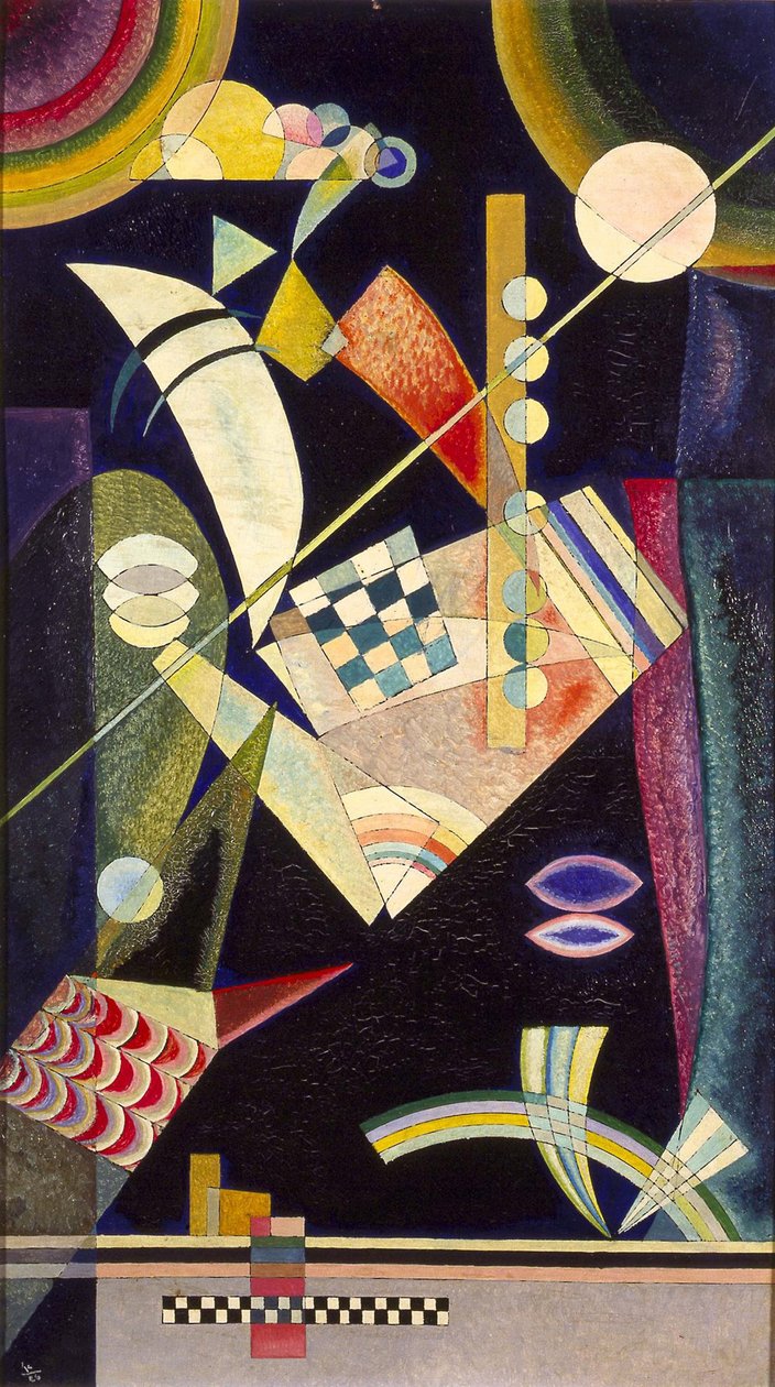 ""Skärp hårdhet"" Peinture de Vassily Kandinsky (ou Wassily Kandinski eller Kandinskij av Wassily & Marc Franz (1880 1916) Kandinsky