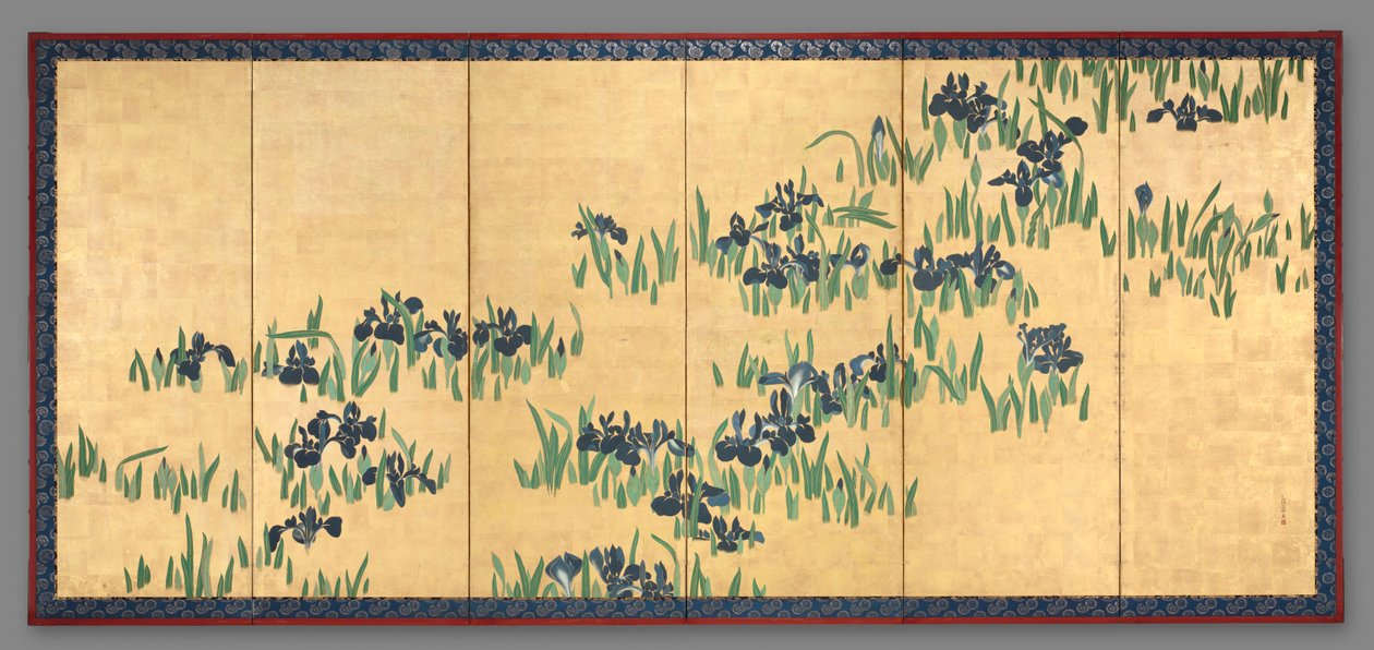 Iris, 1700-tal. av Watanabe Shiko
