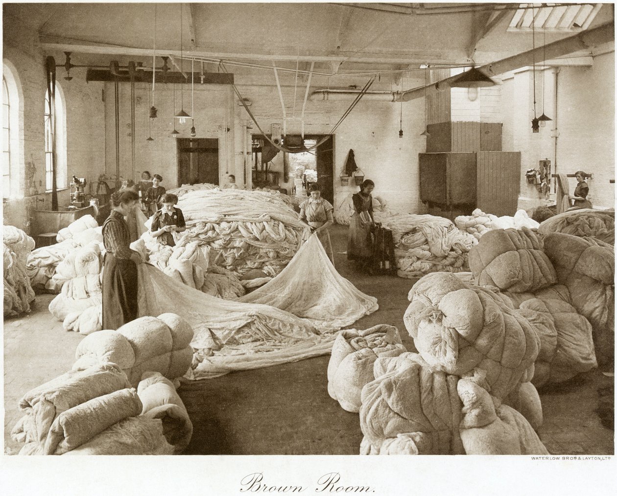 Brown Room, Thomas Adams Lace Factory, Stoney Street, Nottingham, Nottinghamshire, 1914 av Waterlow Bros and Layton Ltd
