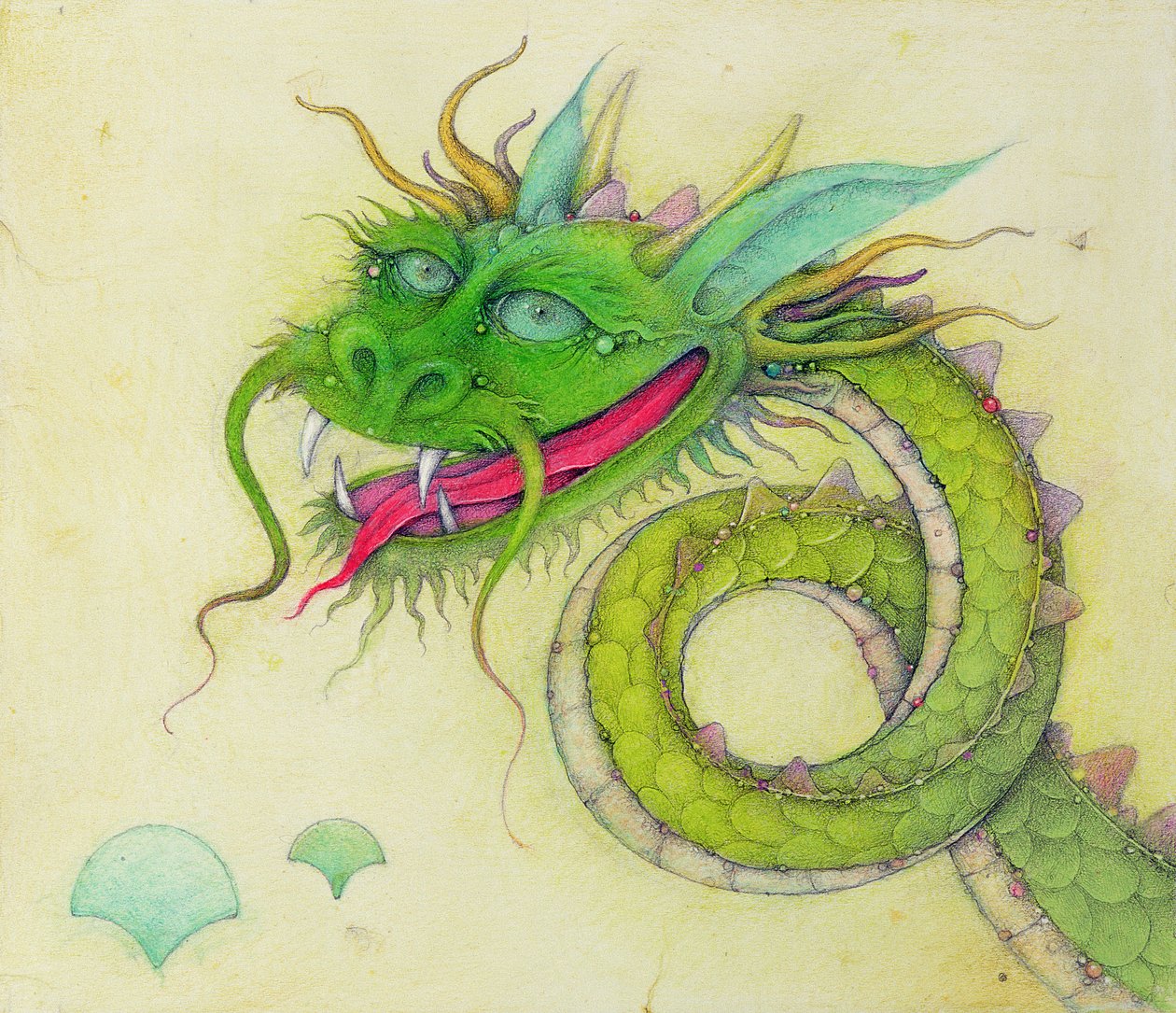 The Blue Eared Dragon, 2000 (blandteknik) av Wayne Anderson