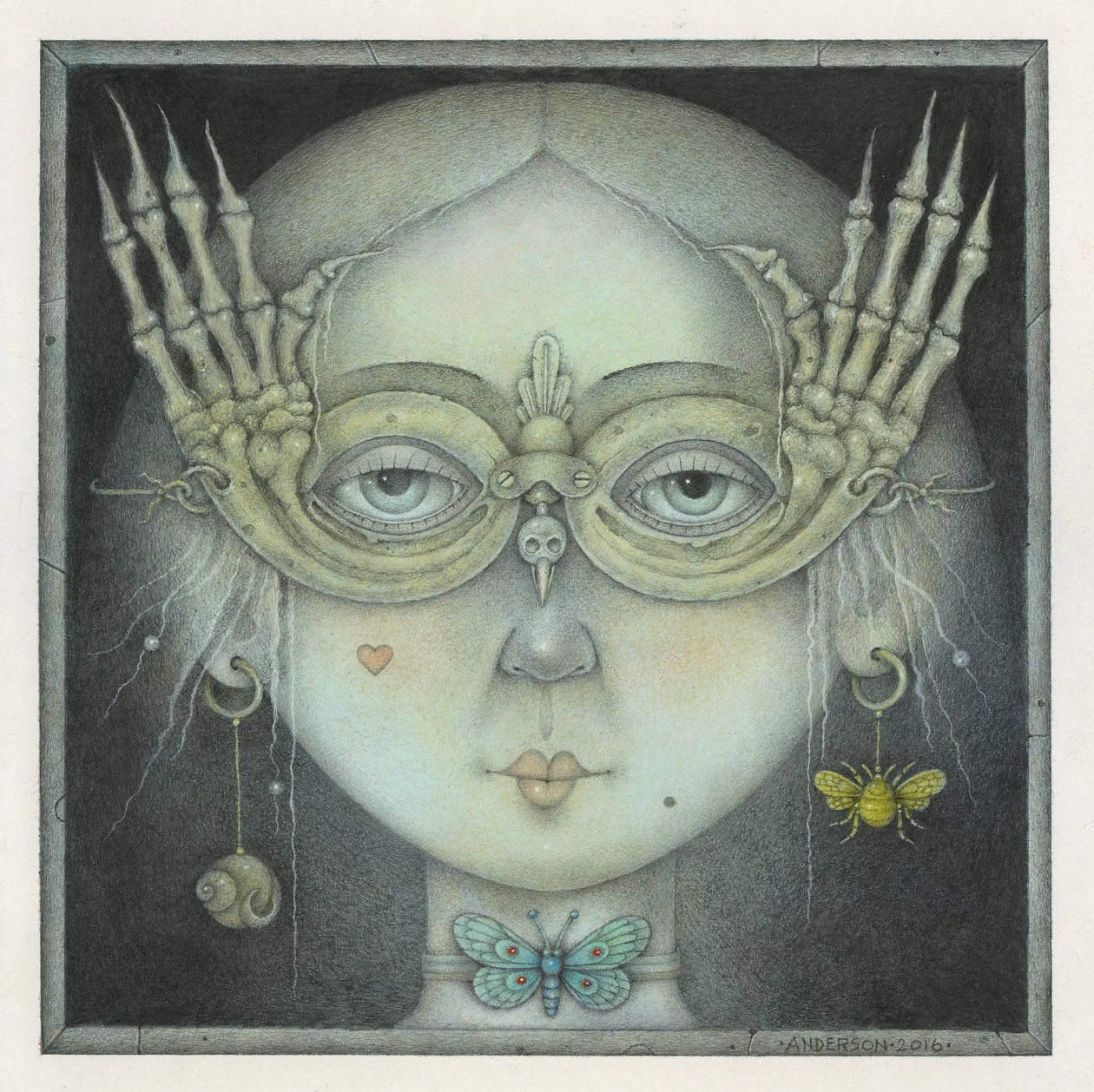 The Masquerade Ball, 2016 (blandteknik) av Wayne Anderson