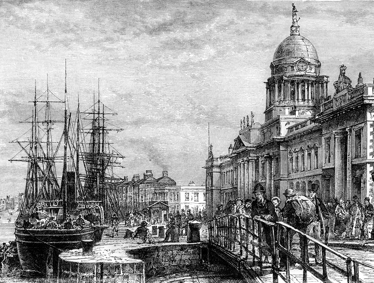 Dublin, Irland, 1800-talet. av Weber