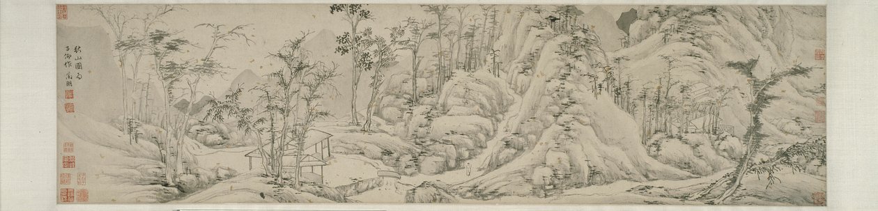 Höstens berg 秋山圖 av Wen Zhengming