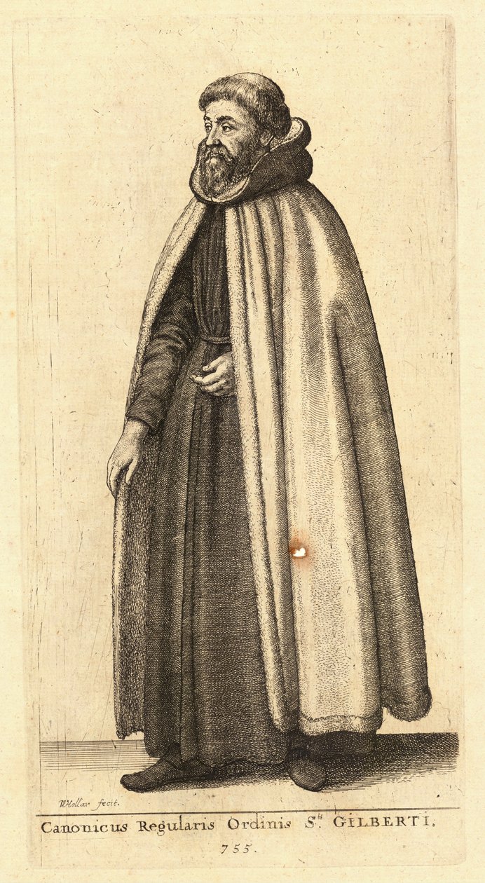 Canonicus Ordinis Sti. Gilberti av Wenceslaus Hollar