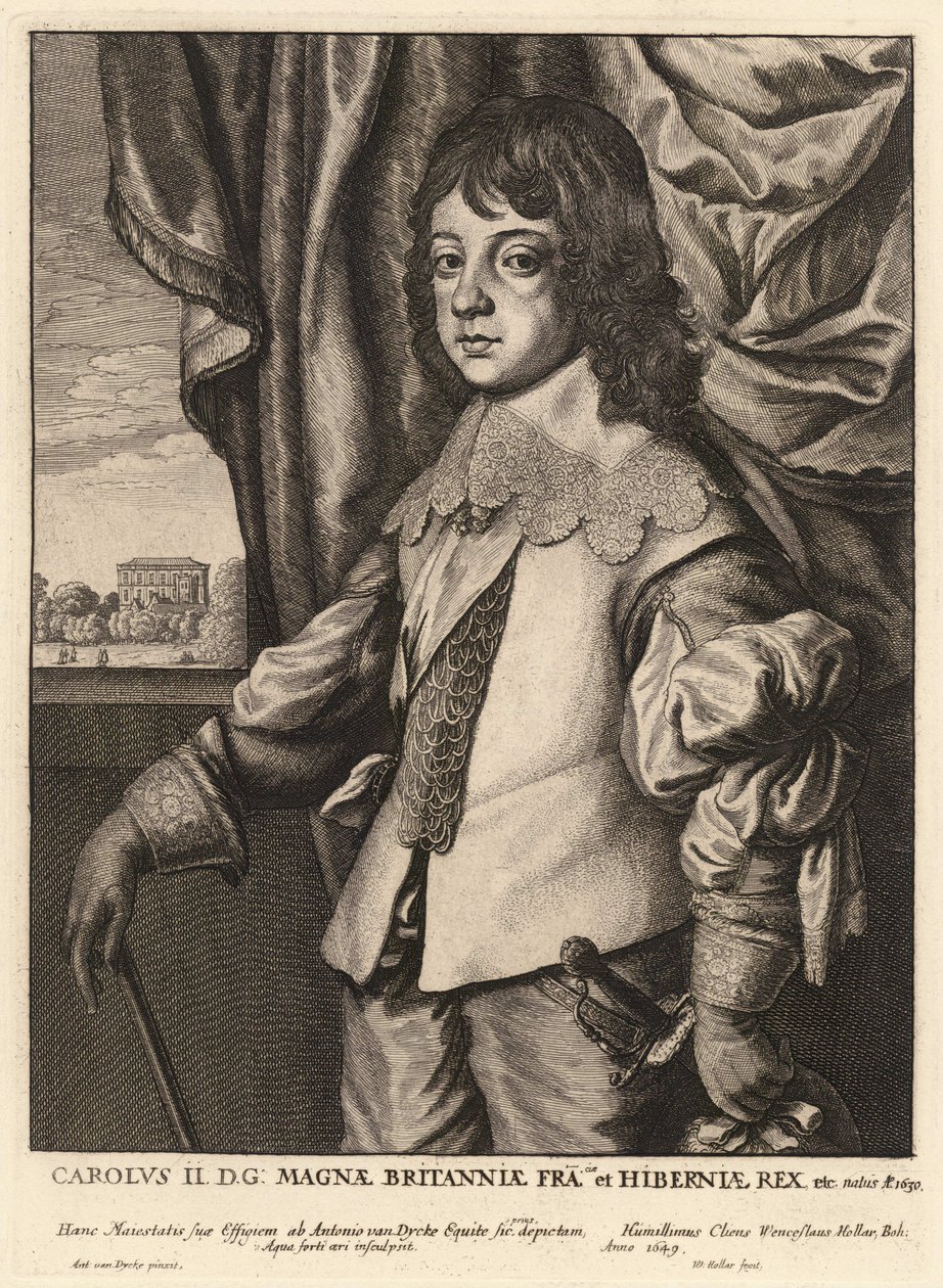 Charles II. State 7 av Wenceslaus Hollar