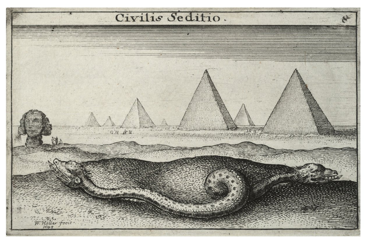 Civil Discord av Wenceslaus Hollar